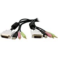 StarTech.com DVID4N1USB6 - Cable de 1.8 m para Switch conmutador KVM 4-en-1- Color Negro